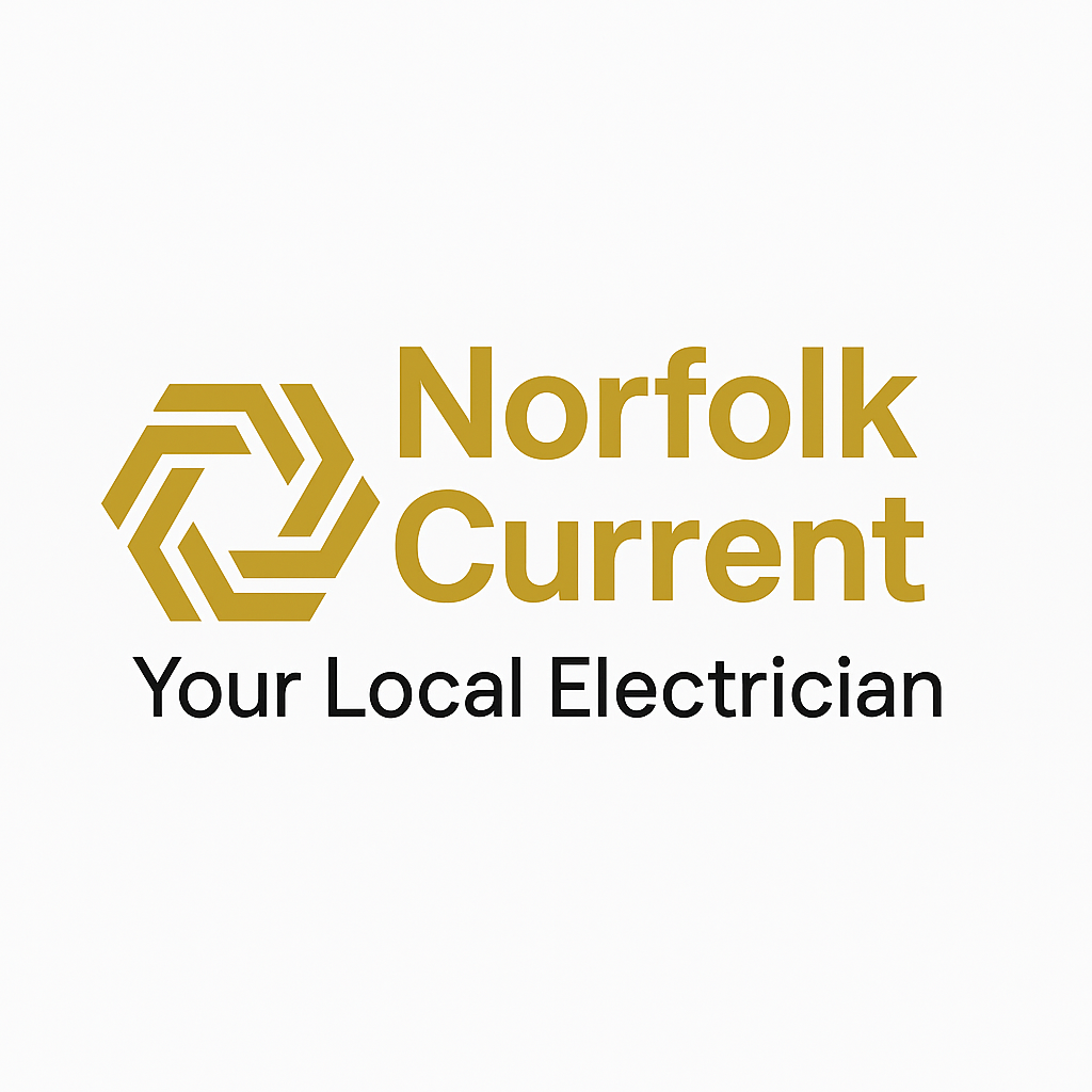 Norfolk current your local electrician logo 