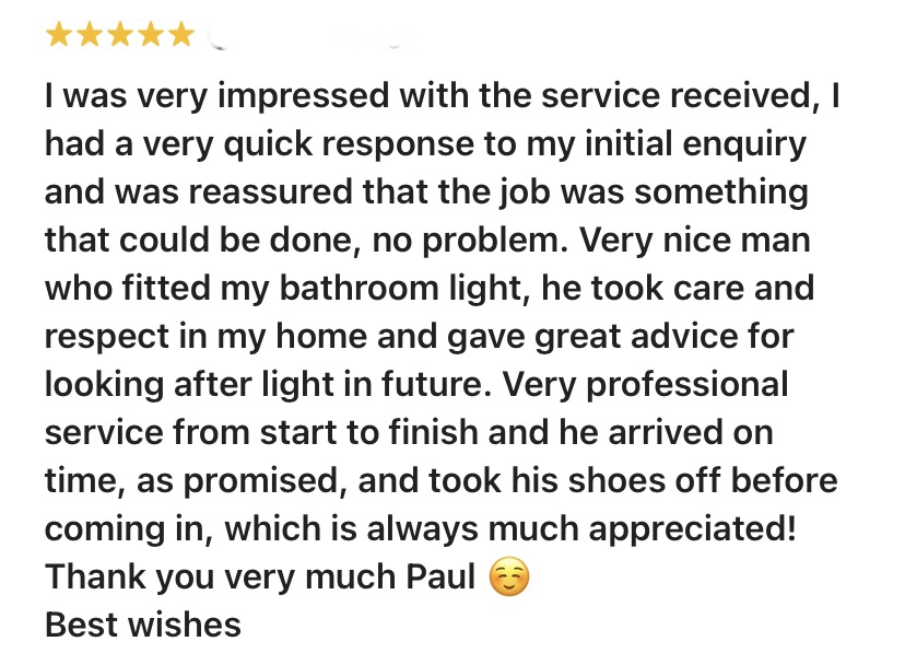 Electrician in Bournemouth review