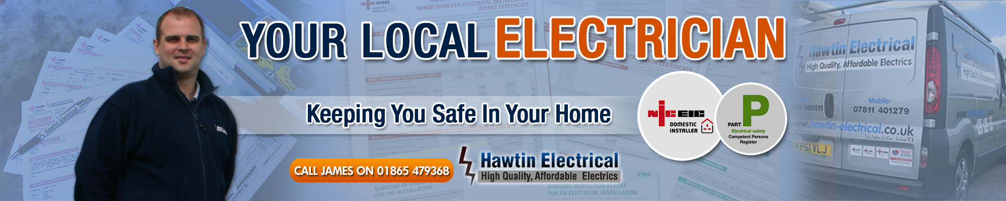 James Hawtin - Your Local Electrician in Oxford
