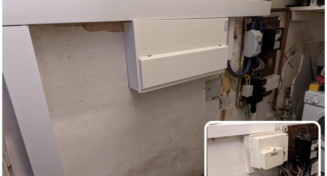 Fuse box replacement before and after