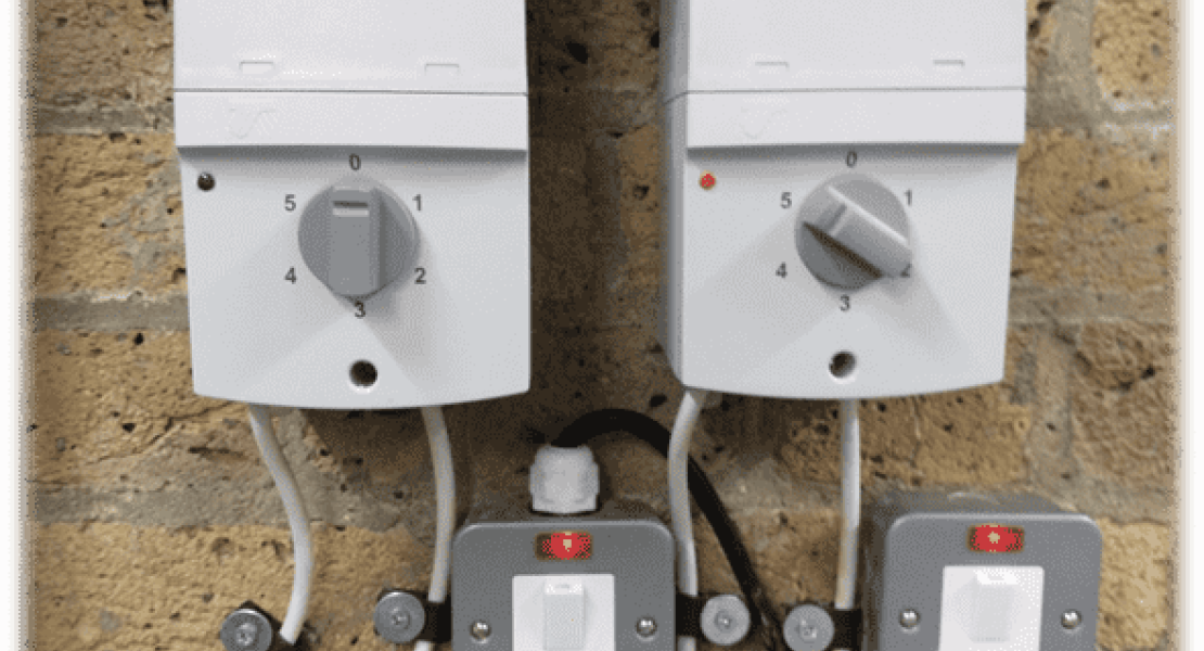 NICEIC commercial electrician installing ventilation in a factory