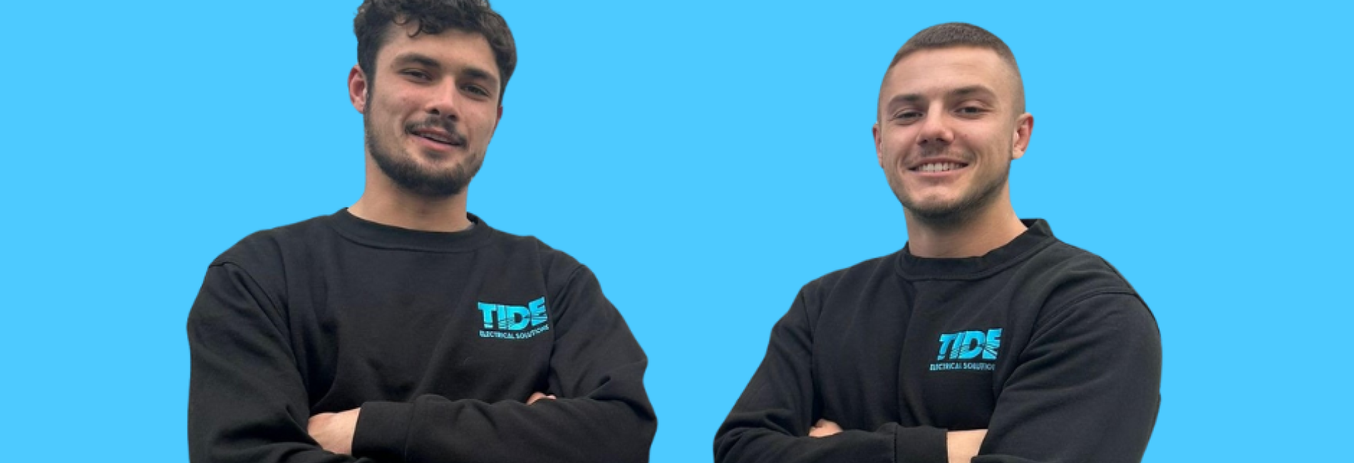 Joe and Alex, founders and owners of Tide Electrical