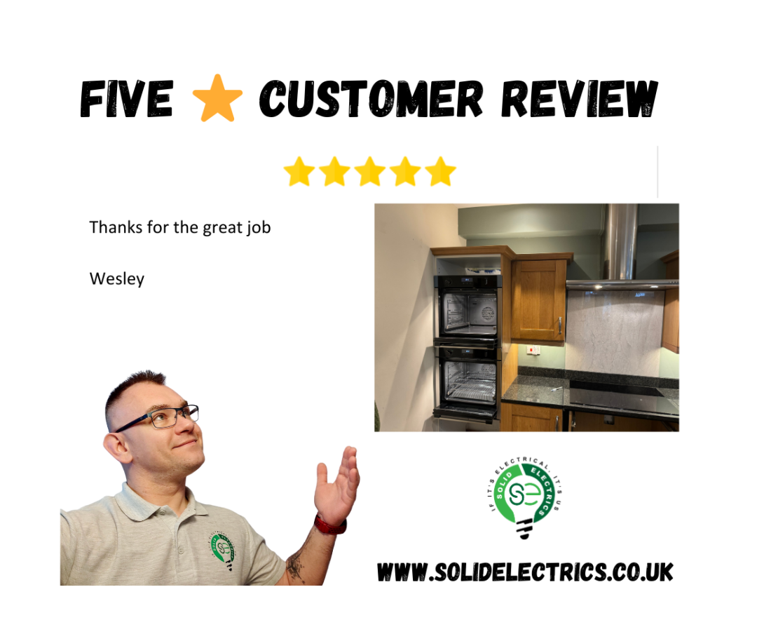 Five star Review given by happy customer - electrician in Southampton