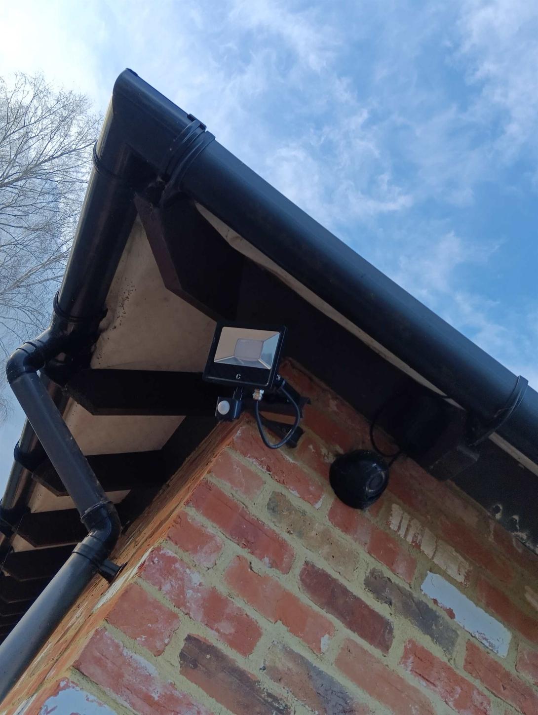 An outside security light we fitted in Bearsted, Maidstone